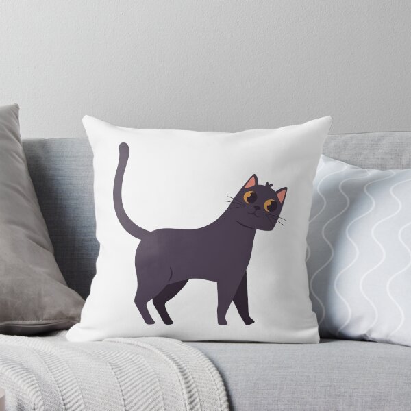 Item preview, Cute Black Cat Cartoon Icon designed and sold by HackerLooks.