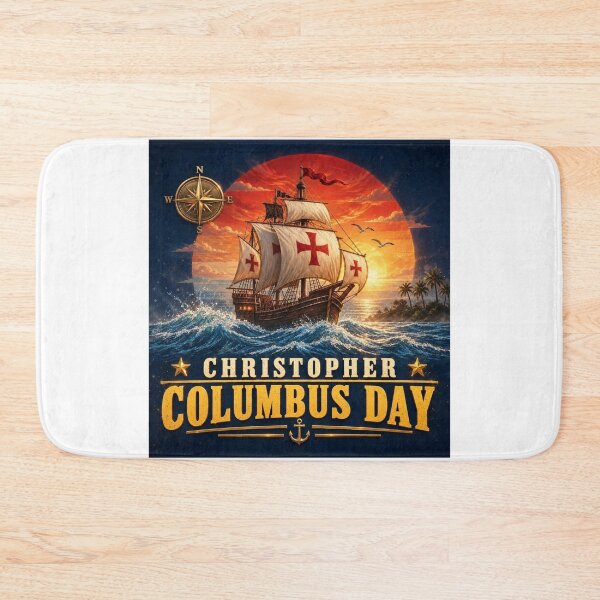 Item preview, Christopher Columbus's historic ship for Columbus Day designed and sold by Nela-&-Lena.