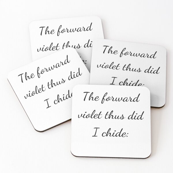 Item preview, “The forward violet thus did I chide:” - handwriting black designed and sold by ariksworld.