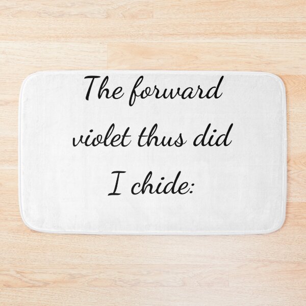 Item preview, “The forward violet thus did I chide:” - handwriting black designed and sold by ariksworld.