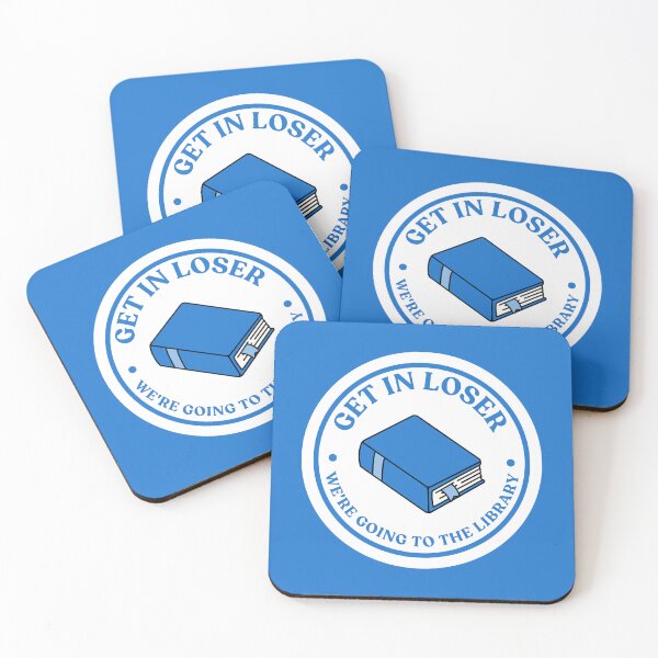 Item preview, Get In Loser We're Going To The Library Blue designed and sold by YQvibe Studio.