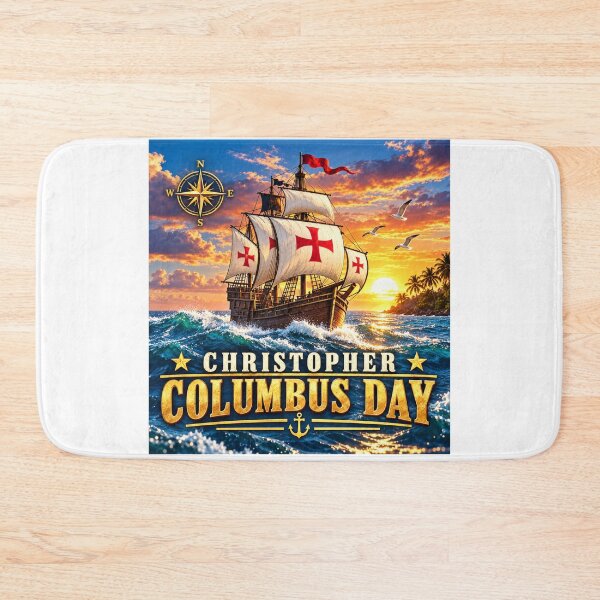 Item preview, Christopher Columbus's historic ship for Columbus Day designed and sold by Nela-&-Lena.