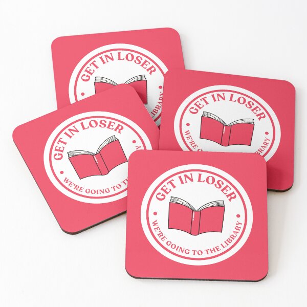 Item preview, Get In Loser We're Going To The Library Red designed and sold by YQvibe Studio.