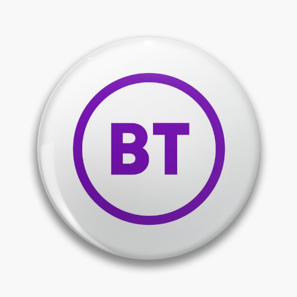 Aperçu de l'œuvre Logo BT, emblème circulaire violet, British Telecom Research créée et vendue par Karin F Decker.
