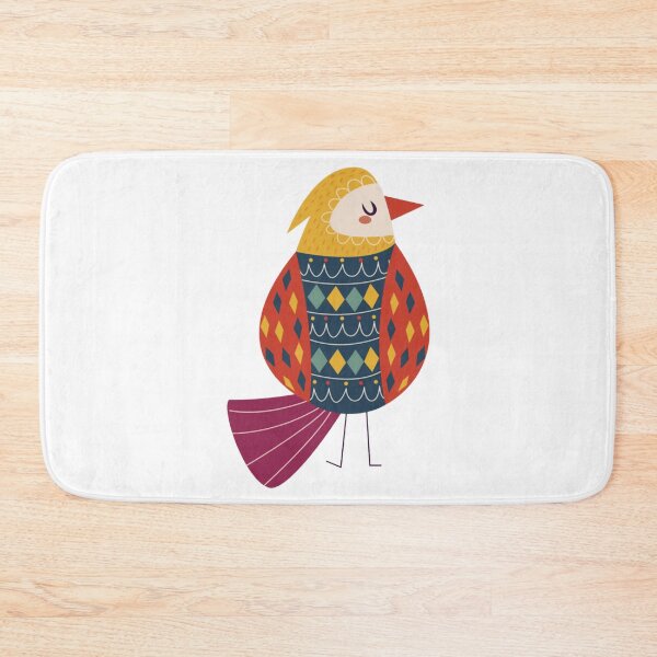Item preview, Cute Nordic Folk Art Bird  designed and sold by otherartsstudio.