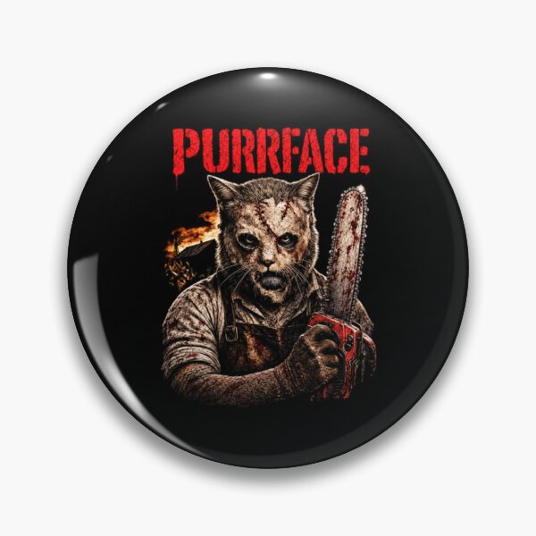 Item preview, Purrface Horror Cat, Chainsaw Slasher Parody designed and sold by williamsjale.