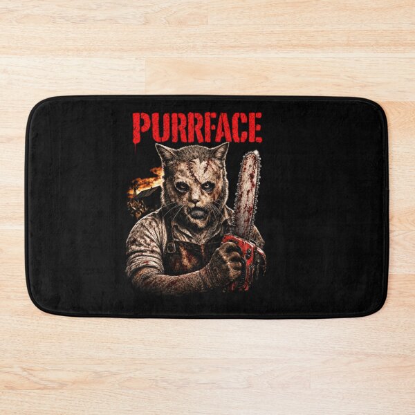 Item preview, Purrface Horror Cat, Chainsaw Slasher Parody designed and sold by williamsjale.