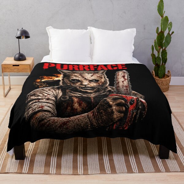 Item preview, Purrface Horror Cat, Chainsaw Slasher Parody designed and sold by williamsjale.