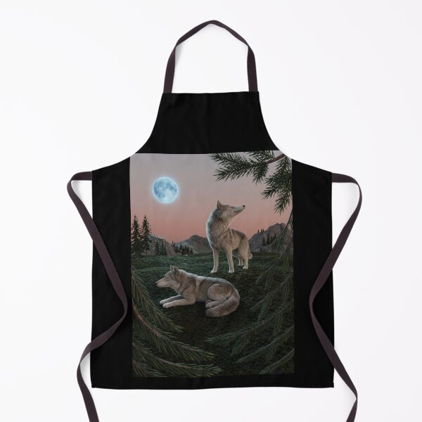 Item preview, Wolves in the forest resting by the light of the moon designed and sold by Vintage Designs +.