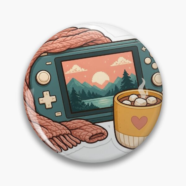 Artikelvorschau, Gemütliches Handheld-Gaming mit Decke und Heißgetränk – Cozy Gamer entworfen und verkauft von LearnFunStore.