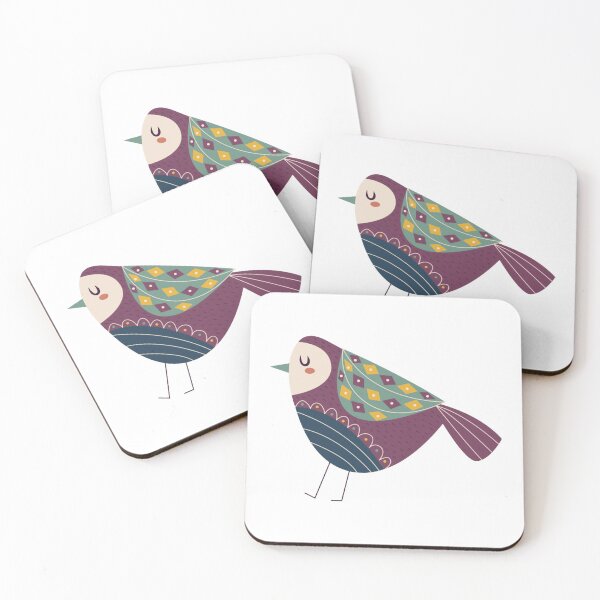 Item preview, Cute Scandinavian Folk Art Bird designed and sold by otherartsstudio.