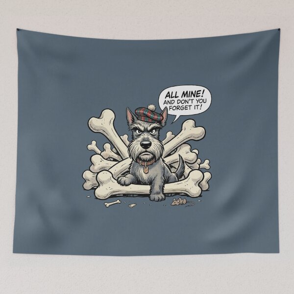 Item preview, Scottish Terrier Art Print: The Canine Oligarch designed and sold by FreiherrPK.