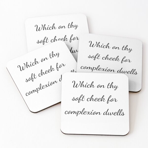 Item preview, “Which on thy soft cheek for complexion dwells” - handwriting black designed and sold by ariksworld.