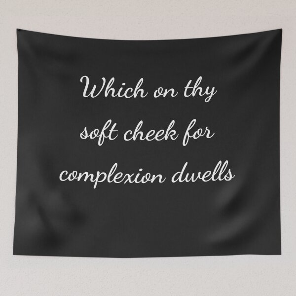 Item preview, “Which on thy soft cheek for complexion dwells” - handwriting white designed and sold by ariksworld.