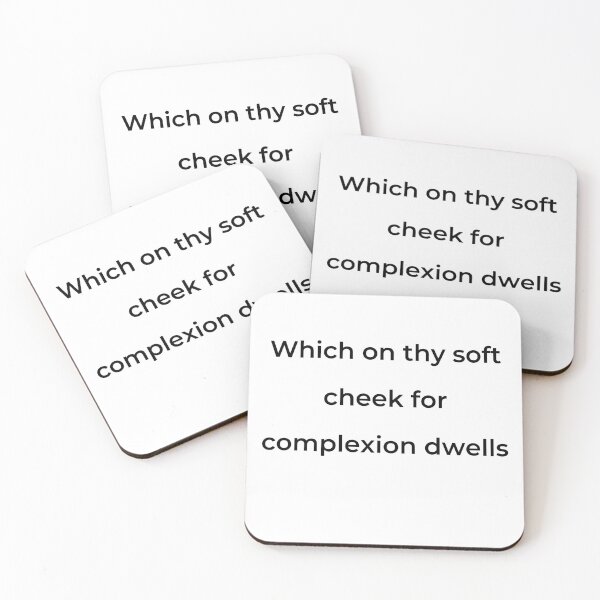 Item preview, “Which on thy soft cheek for complexion dwells” - print black designed and sold by ariksworld.