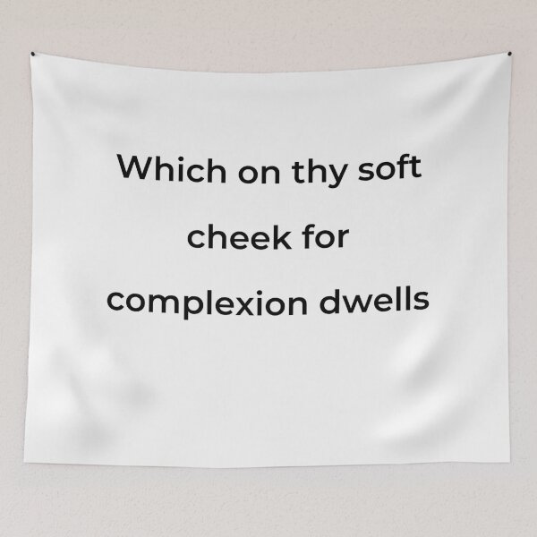 Item preview, “Which on thy soft cheek for complexion dwells” - print black designed and sold by ariksworld.