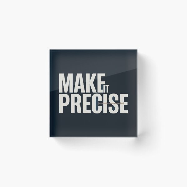 Item preview, Make It Precise Mechanical Engineering Typography designed and sold by Amr Darwish Graphic designer.
