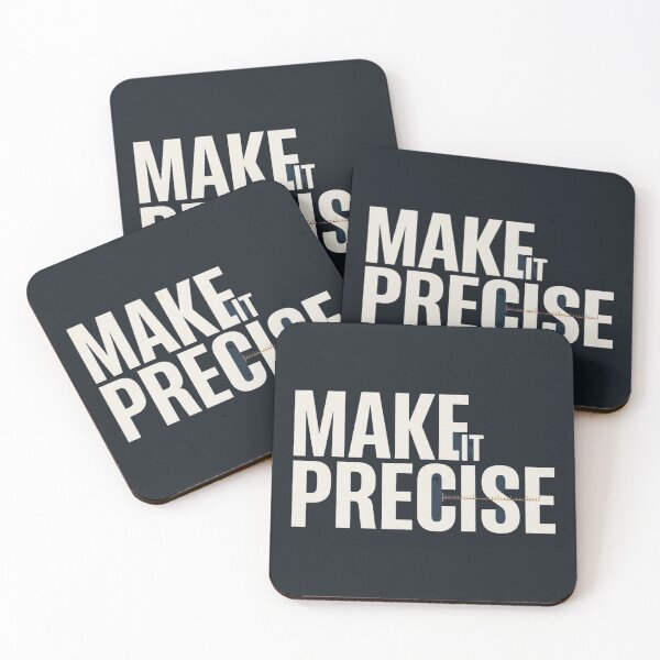 Item preview, Make It Precise Mechanical Engineering Typography designed and sold by Amr Darwish Graphic designer.