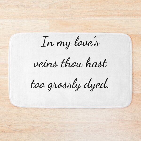 Item preview, “In my love’s veins thou hast too grossly dyed.” - handwriting black designed and sold by ariksworld.
