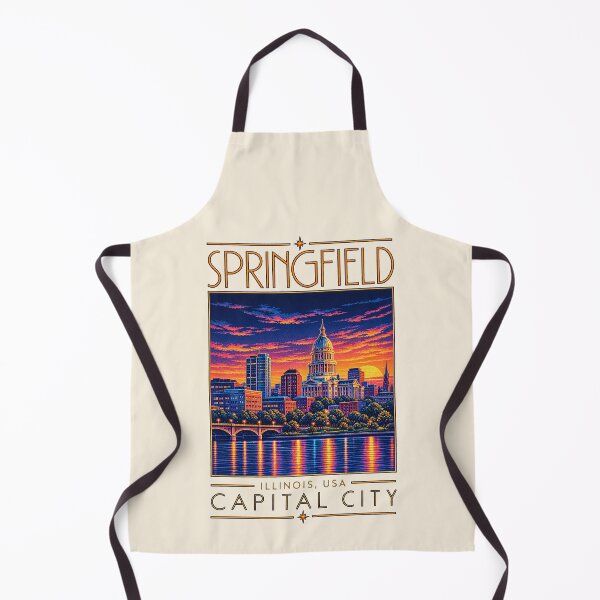 Item preview, Springfield, Illinois, USA [Neon Illustration] designed and sold by elektronen.