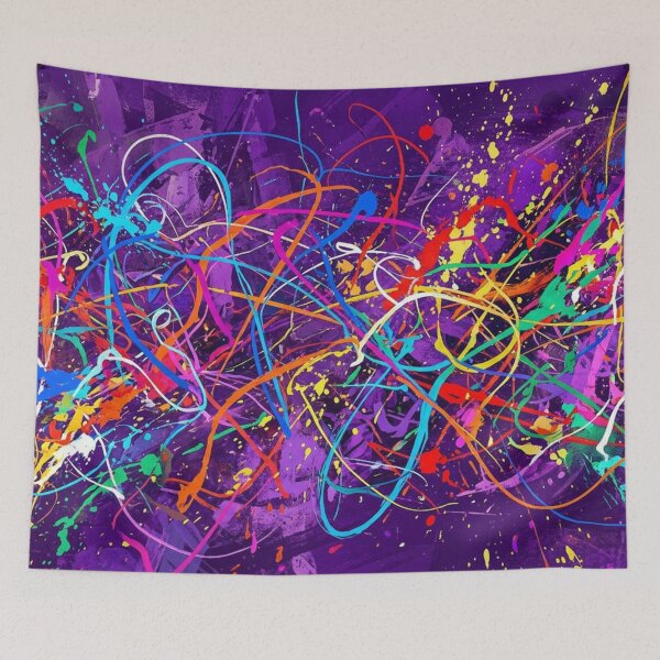 Item preview, A Riot of Color in the Violet Cosmos designed and sold by Sigtrix.