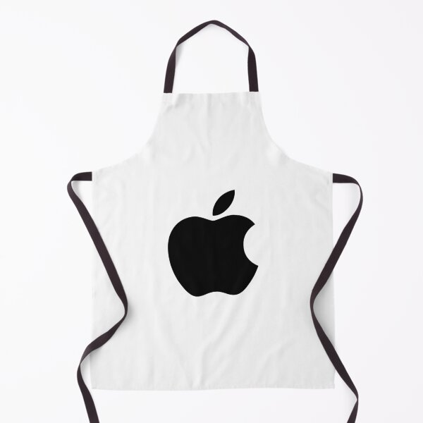 Item preview, Silueta negra del logotipo de Apple con una manzana mordida y una hoja. designed and sold by Karin F Decker.