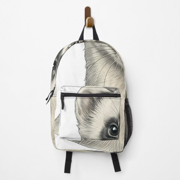 Item preview, Vintage Naturalist Silver Ferret Portrait — Antique Ferret Breed Art designed and sold by Catch333.