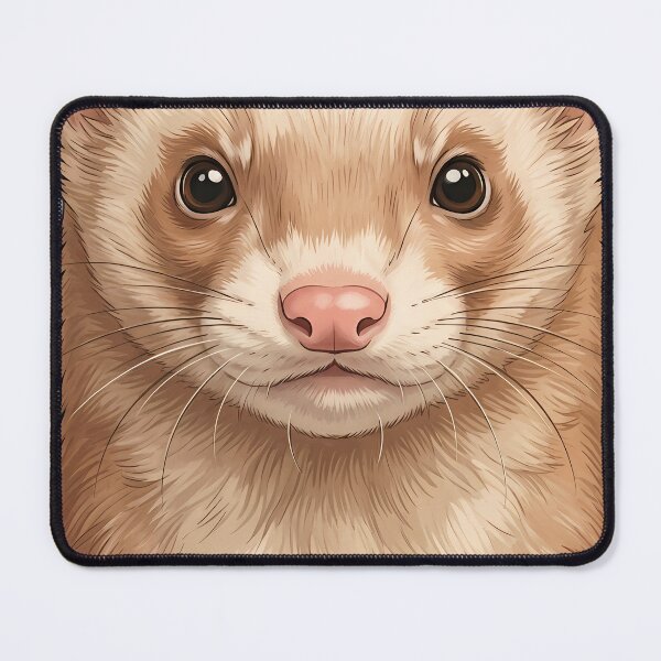 Item preview, Vintage Naturalist Cinnamon Ferret Portrait — Antique Ferret Breed Art designed and sold by Catch333.