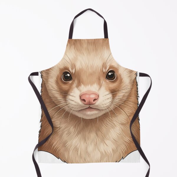 Item preview, Vintage Naturalist Cinnamon Ferret Portrait — Antique Ferret Breed Art designed and sold by Catch333.
