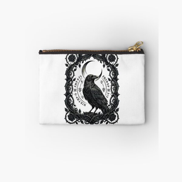 Item preview, Gothic Raven Moon Runes And Rose Thorns Frame designed and sold by Alexdreamerart.
