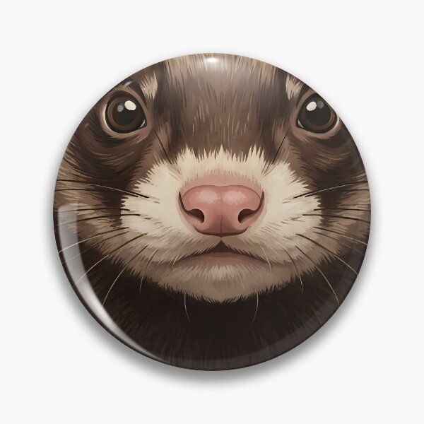 Item preview, Vintage Naturalist Chocolate Ferret Portrait — Antique Ferret Breed Art designed and sold by Catch333.
