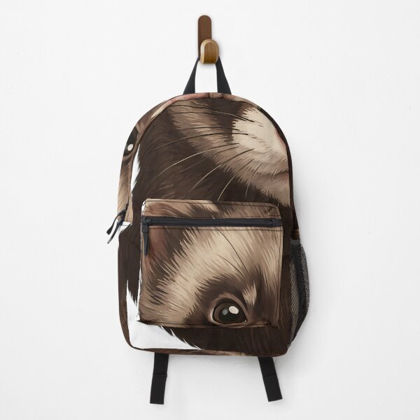 Item preview, Vintage Naturalist Chocolate Ferret Portrait — Antique Ferret Breed Art designed and sold by Catch333.