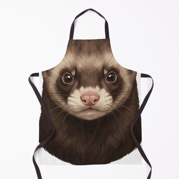 Item preview, Vintage Naturalist Chocolate Ferret Portrait — Antique Ferret Breed Art designed and sold by Catch333.
