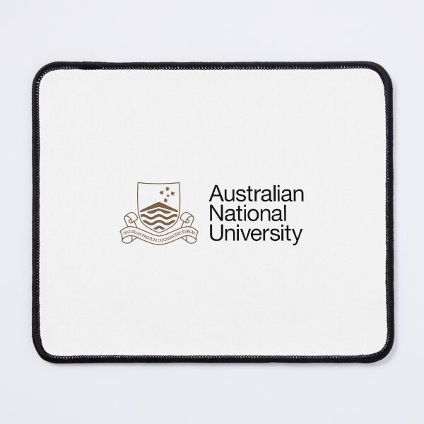 Artikelvorschau, Logo der Australian National University mit Wappen und lateinischem Motto entworfen und verkauft von Karin F Decker.