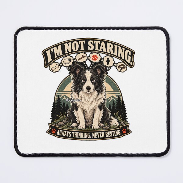 Item preview, Vintage black and white dog thinking about everything designed and sold by Wujekrumun.