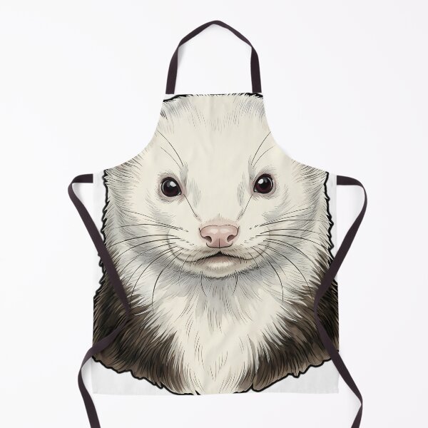 Item preview, Vintage Naturalist Blaze Ferret Portrait — Antique Ferret Breed Art designed and sold by Catch333.