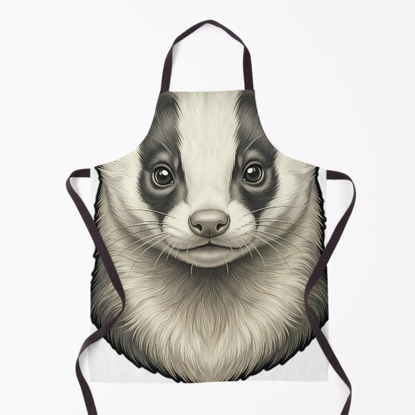 Item preview, Vintage Naturalist Badger Ferret Portrait — Antique Ferret Breed Art designed and sold by Catch333.