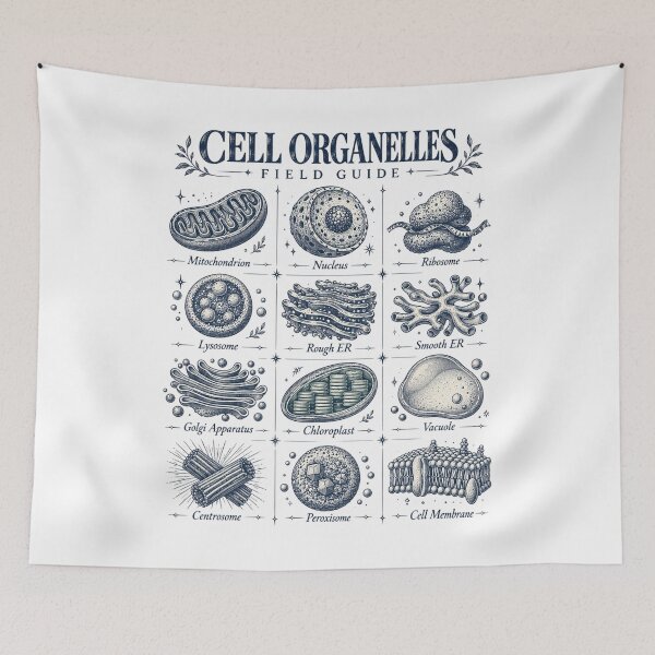 Item preview, Cell Organelles Biology, Microbiology Anatomy, Science Teacher Gift designed and sold by Quiajia.