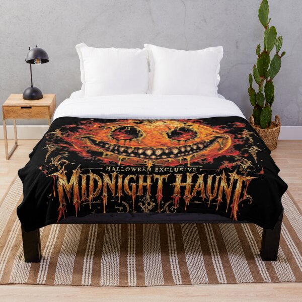 Item preview, Midnight Haunt: Evil Pumpkin Grin Halloween designed and sold by XTSTUDIOART.