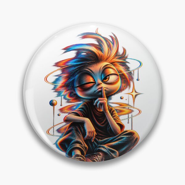 Aperçu de l'œuvre Personnage étrange et psychédélique créée et vendue par JustLaughCo.