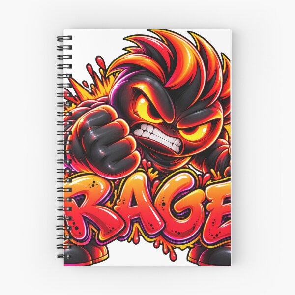 Item preview, RAGE – Angry neon comic figure in graffiti style designed and sold by Gletschie.