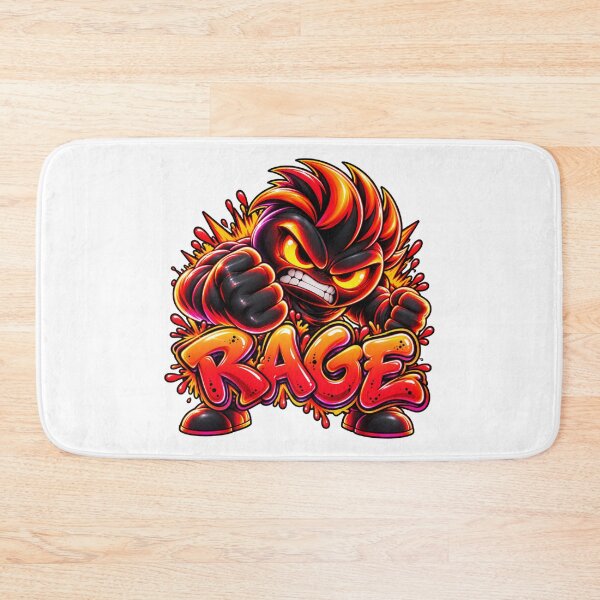 Item preview, RAGE – Angry neon comic figure in graffiti style designed and sold by Gletschie.