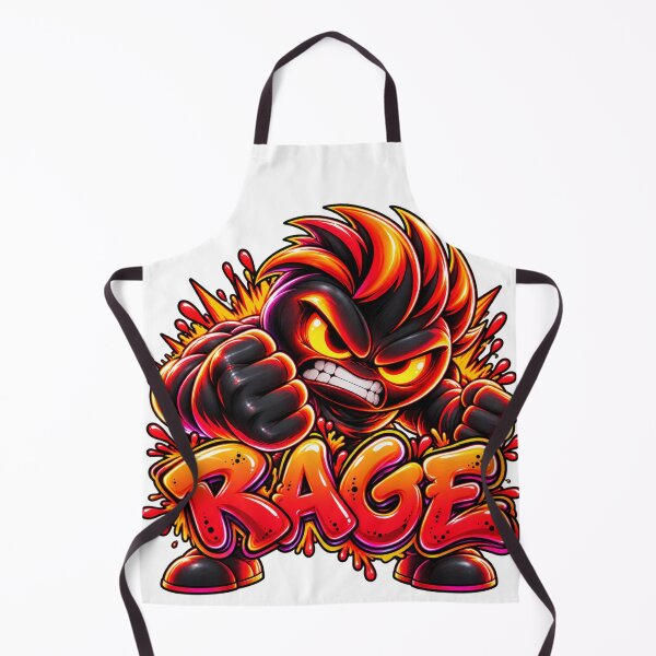Artikelvorschau, RAGE – Wütende Neon Comic Figur im Graffiti Style entworfen und verkauft von Gletschie.