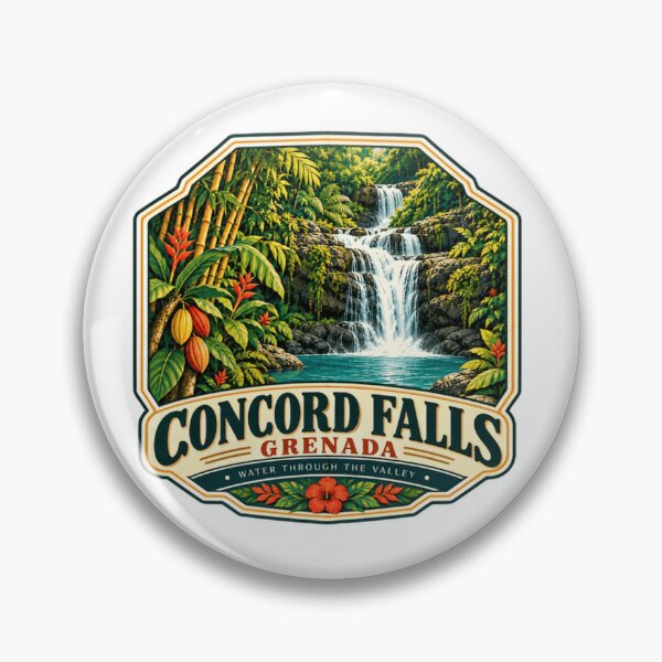 Item preview, Concord Falls Grenada Water Through The Valley Caribbean Traveler Vacation Souvenir designed and sold by Simsimah26Parks.