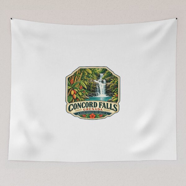 Item preview, Concord Falls Grenada Water Through The Valley Caribbean Traveler Vacation Souvenir designed and sold by Simsimah26Parks.