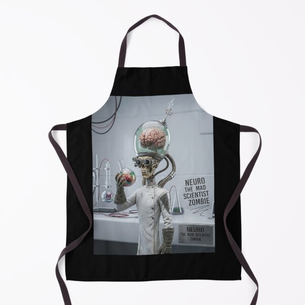 Artikelvorschau, Neuro, der verrückte Wissenschaftler-Zombie entworfen und verkauft von Vintage Designs +.