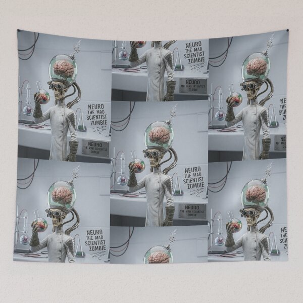 Item preview, Neuro, el zombi científico loco designed and sold by Vintage Designs +.