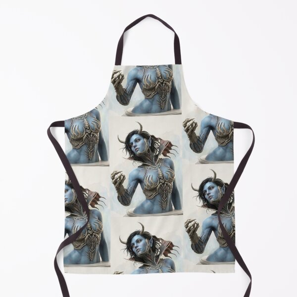 Item preview, Demonio hembra con cuernos y piel azul designed and sold by Vintage Designs +.
