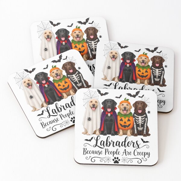 Item preview, Labradors Because People Are Creepy Halloween Dogs designed and sold by Tomtomatos.