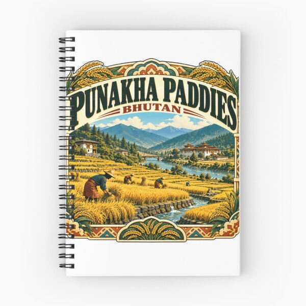 Item preview, Punakha Paddies Bhutan Travel Agriculture Landscape designed and sold by Simsimah26Parks.